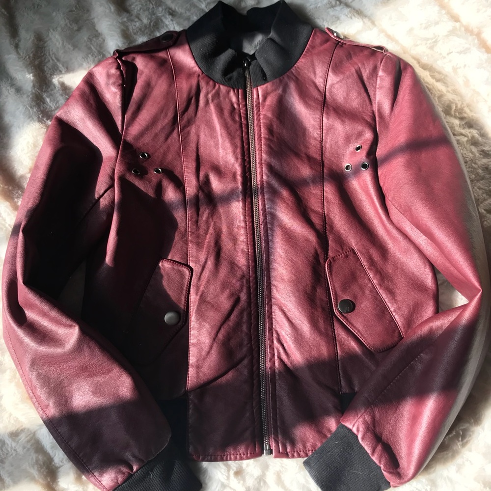 Faux Leather Jacket